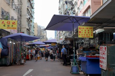 Apliu Market Caddesi, Sham Shui Po, KlN, H.K. 26 Ağustos 2020 