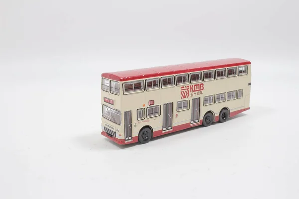 Oude Stijl Van Hong Kong Schaal Bus Model Aug 2020 — Stockfoto