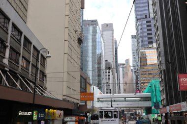 Modern şehir gökdelenleri, Merkez, Hong Kong 18 Eylül 2020