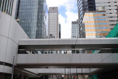 Modern şehir gökdelenleri, Merkez, Hong Kong 18 Eylül 2020