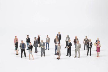 Küçük iş adamlarından oluşan büyük bir grup.