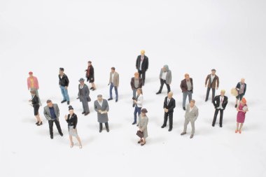 Küçük iş adamlarından oluşan büyük bir grup.