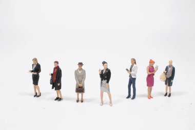 Küçük iş kadınlarından oluşan büyük bir grup.