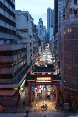 23 Eylül 2020 Temple Caddesi, Hong Kong, Chin.