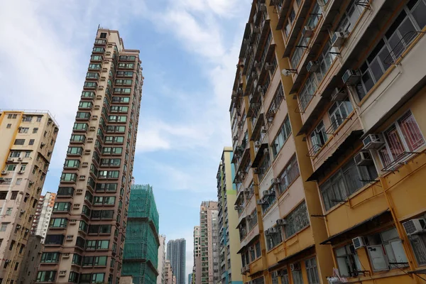 Tong Lau Oude Residentiële Gebouwen Hung Hom September 2020 — Stockfoto