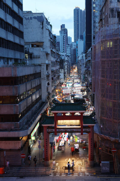 23 Sept 2020 Temple Street, the most famous night market in Hong kong.