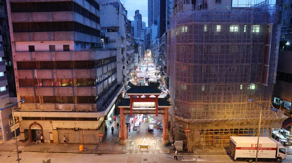 Sept 2020 Temple Street Most Famous Night Market Hong Kong — Stock Photo, Image