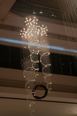  Alışveriş merkezinde Noel süslemeleri, Hong Kong 21 Aralık 2007