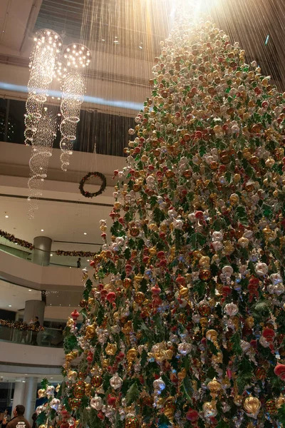 Χριστουγεννιάτικα Στολίδια Στο Εμπορικό Κέντρο Χονγκ Κονγκ Δεκ 2007 — Φωτογραφία Αρχείου