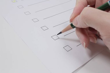 İşaretleme Kutusu, Kalem ve elle İşaretleme Listesi