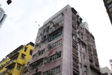Wan Chai, Hong Kong 'daki yeni modern konut binası 4 Ekim 2020