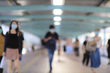 Mong Kok 'taki yaya köprüsü sistemi, Hong Kong 3 Ekim 2020