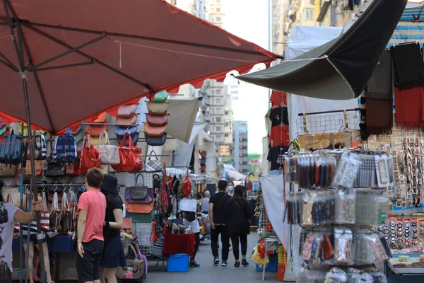 Market Stall Ladies Market Mong Kok Hong Kong Out 2020 — Fotografia de Stock