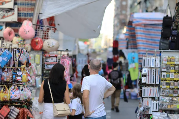 Mong Kok Taki Kadın Pazarı Ekim 2020 — Stok fotoğraf