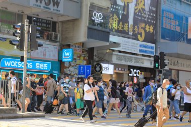 3 Ekim 2020 Hong Kong Meşgul Sokak mong kok, Hong Kong