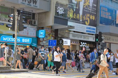 3 Ekim 2020 Hong Kong Meşgul Sokak mong kok, Hong Kong