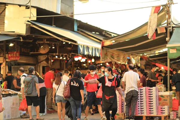 Yau Tei Wholesale Fruit Market Compose Plusieurs Bâtiments Faible Hauteur — Photo