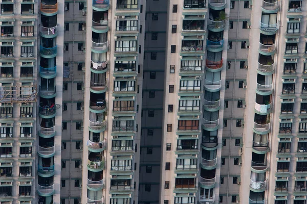 Immeubles Résidentiels Denses Grande Hauteur Hong Kong Sept 2007 — Photo