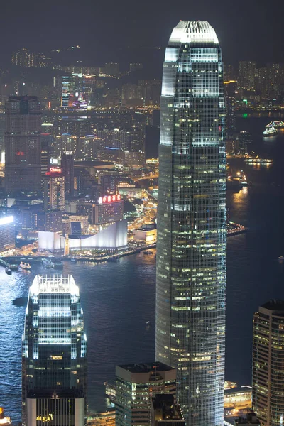 Close Office Building Night Hong Kong Sept 2007 — Stock Photo, Image