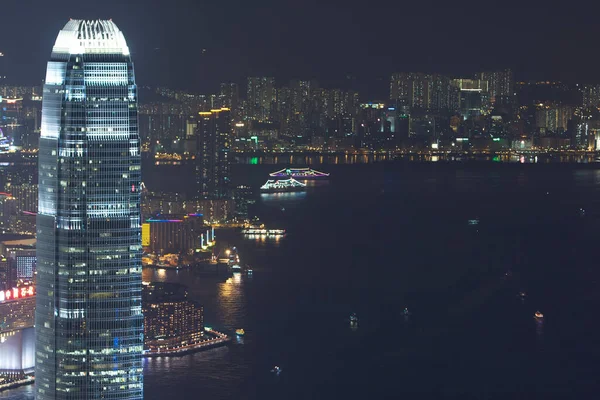 Ofis Binasını Gece Kapatın Hong Kong Eylül 2007 — Stok fotoğraf