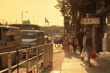 Reclamation Caddesi ve Waterloo Yolu. Hong Kong, 10 Ekim 2020