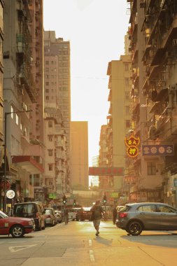 Hong Kong Sokağının gün batımı, 10 Ekim 2020