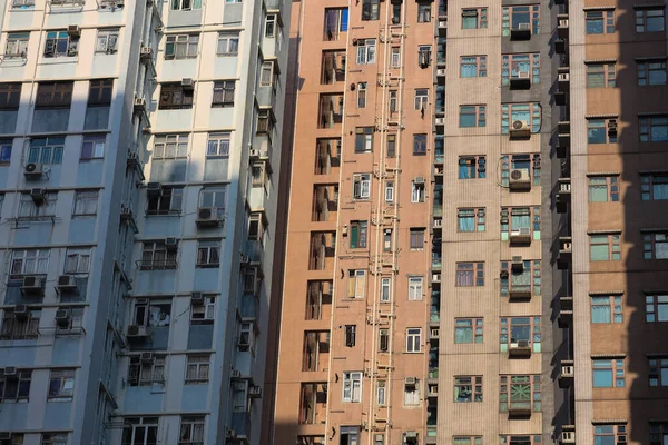 Kereskedelmi Lakóépület Mong Kok Hong Kong Okt 2020 — Stock Fotó
