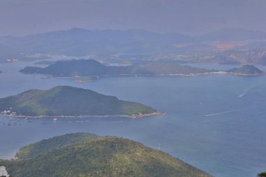 16 Ekim 2020, Hong Kong 'daki Port Shelter' da sonbahar sezonu.
