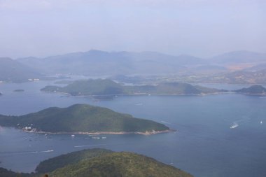 16 Ekim 2020, Hong Kong 'daki Port Shelter' da sonbahar sezonu.
