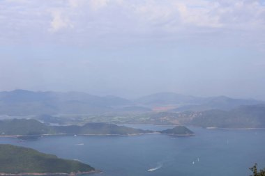 16 Ekim 2020, Hong Kong 'daki Port Shelter' da sonbahar sezonu.
