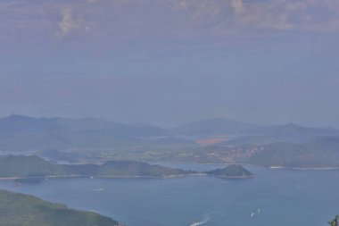 16 Ekim 2020, Hong Kong 'daki Port Shelter' da sonbahar sezonu.