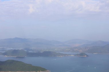 16 Ekim 2020, Hong Kong 'daki Port Shelter' da sonbahar sezonu.