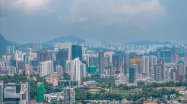 Kowloon 'da halk konutları, parklar ve kültür mirası