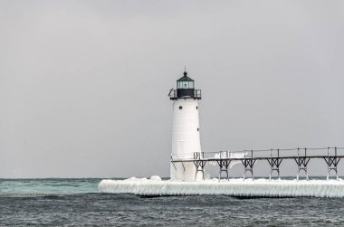 Manistee Light 'ta Iskelede buz