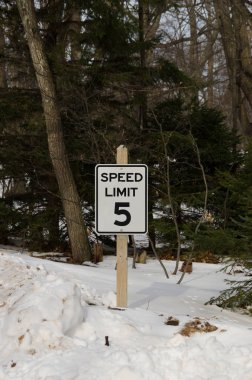 Hız sınırı 5 işareti