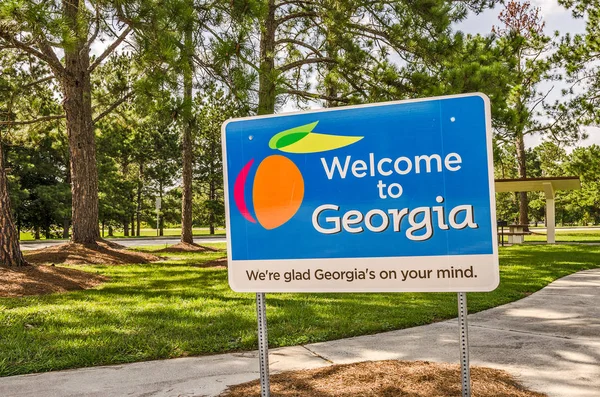 Welcome to Georgia Sign — Stock Photo, Image