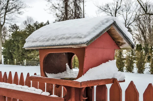 Großer Zubringer im Schnee — Stockfoto