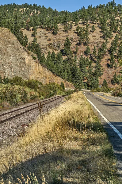 Tres métodos de transporte Curva derecha — Foto de Stock