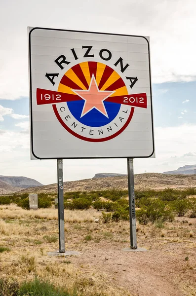 Panneau du centenaire de l'Arizona Image En Vente