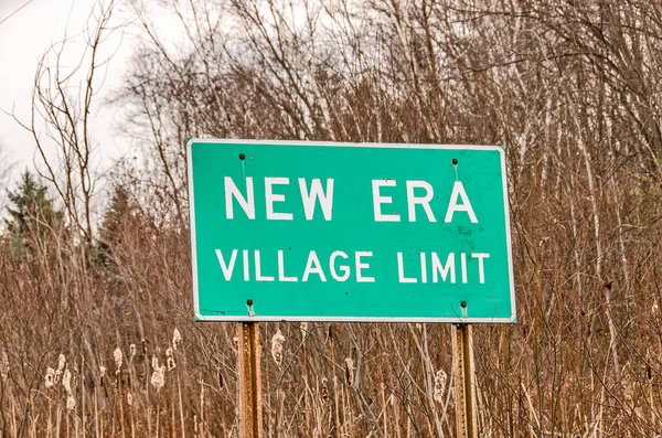 Új korszak falusi limit Sign — Stock Fotó