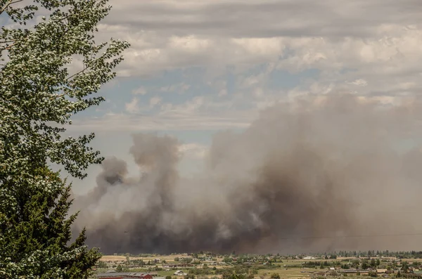 Corral Fire près de Helena, MT Photos De Stock Libres De Droits