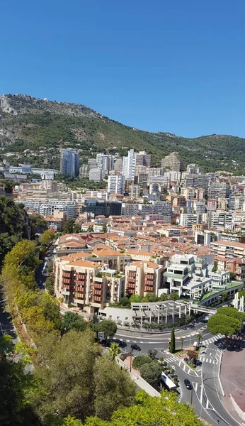 Monaco Monte Cralo Vista Sulla Città — Foto Stock