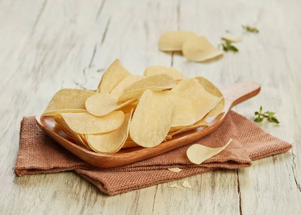 Batatas Fritas Mesa — Fotografia de Stock