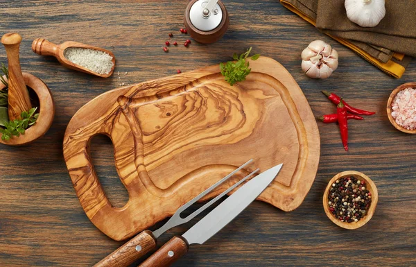 食材やまな板を調理 — ストック写真