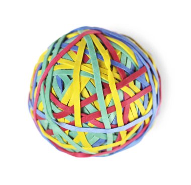 Lastik top beyaz izole