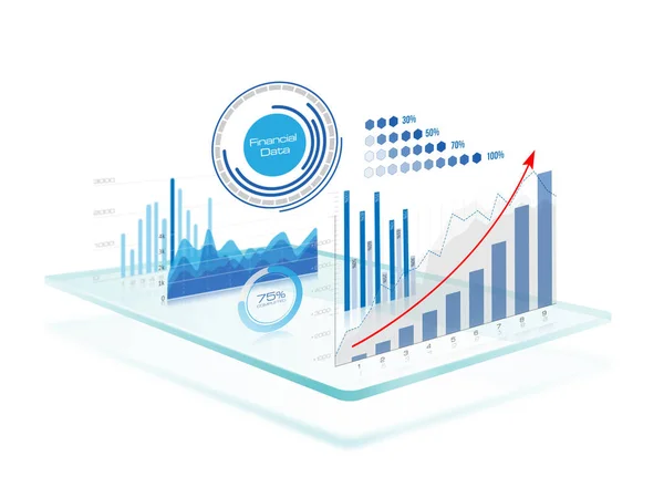 Gráficos Interface Digital — Fotografia de Stock