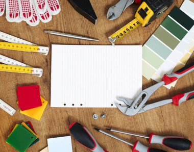 Boş defter ve araçları