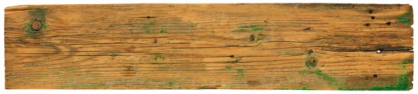 Stare Drewniane Deska Białym Tle — Zdjęcie stockowe