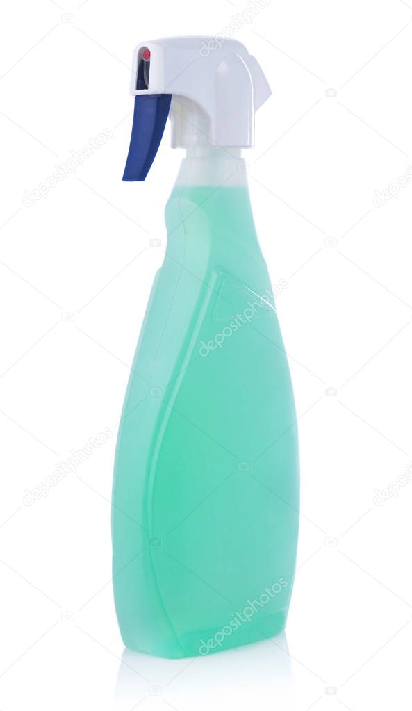 Detergent bottle isolated on white