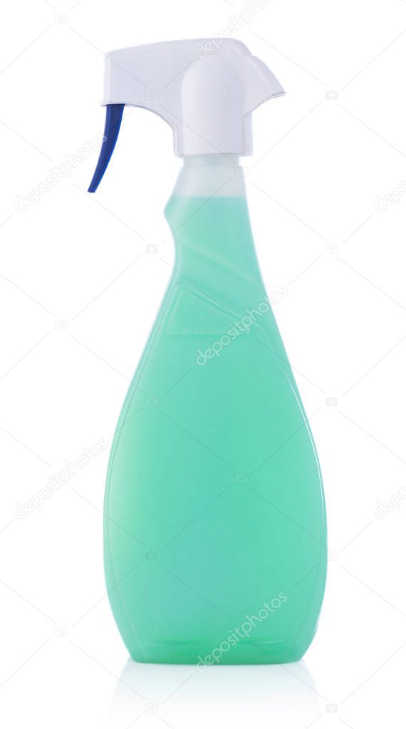 Detergent bottle isolated on white